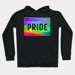 PRIDE Rainbow on wood Hoodie